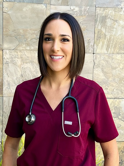 Female with a stethoscope.